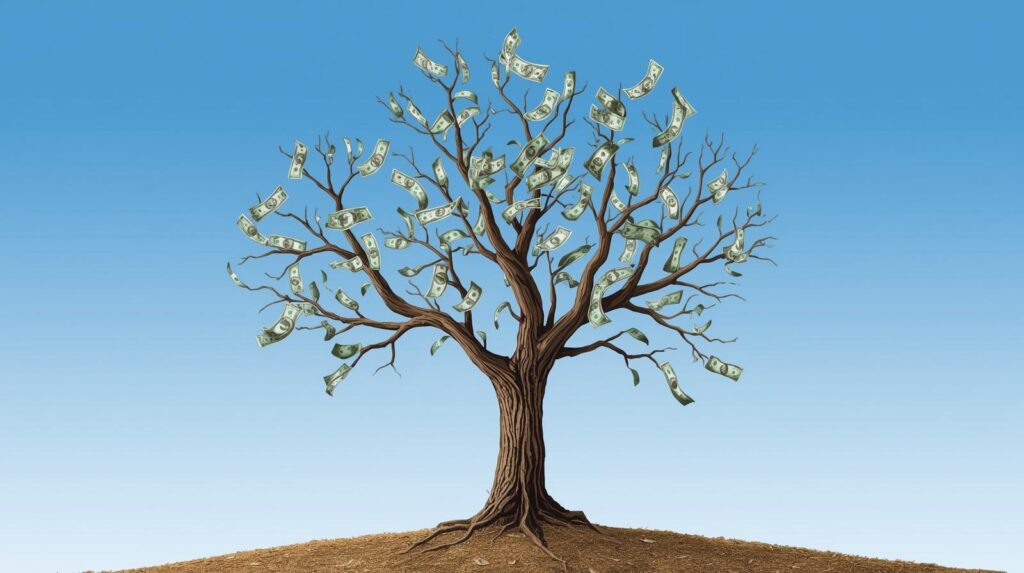 Geld wächst nicht auf den Bäumen